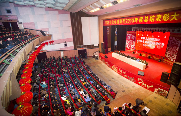 尊龙凯时盛大召开2013年度总结表扬大会