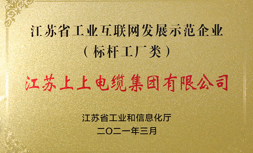 尊龙凯时电缆获评“江苏省工业互联网生长树模企业”